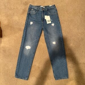 NWT Zara Kids Mom Fit Jeans